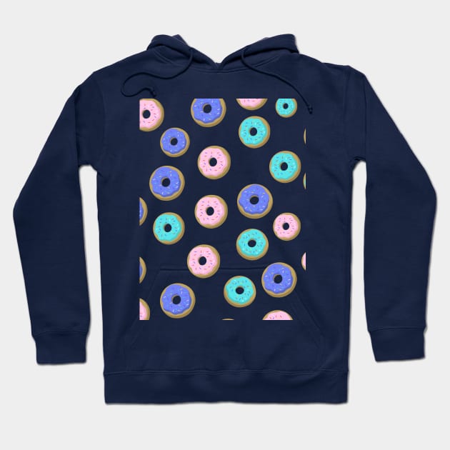 Donuts pattern Hoodie by burropatterns